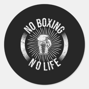 Sticker Rond Pas de boxe Pas de vie 2
