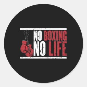 Sticker Rond Pas De Boxe Pas De Vie Pour Un Boxer 1