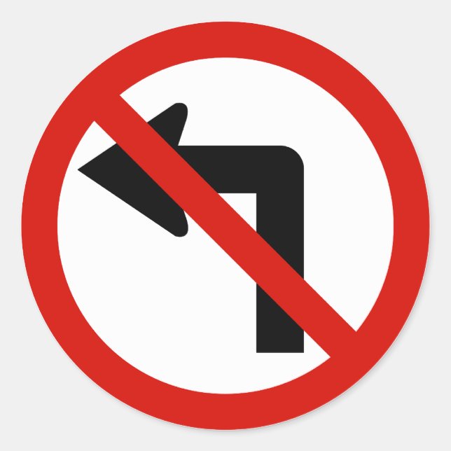 Sticker Rond Pas de gauche (Devant)