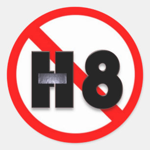 Sticker Rond Pas de haine