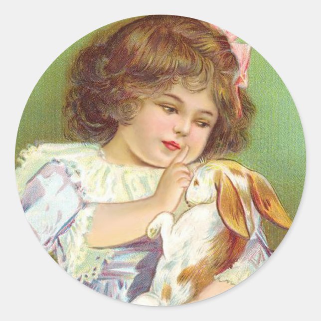 Sticker Rond Pas De Lapin (Devant)