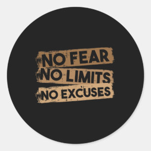 Sticker Rond Pas De Limites La Peur Excuse Le Mois De L'Histoir