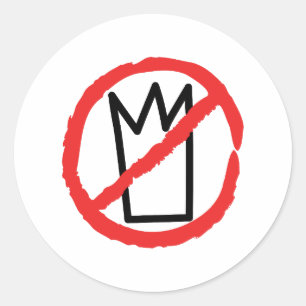 Sticker Rond Pas de logo de rois