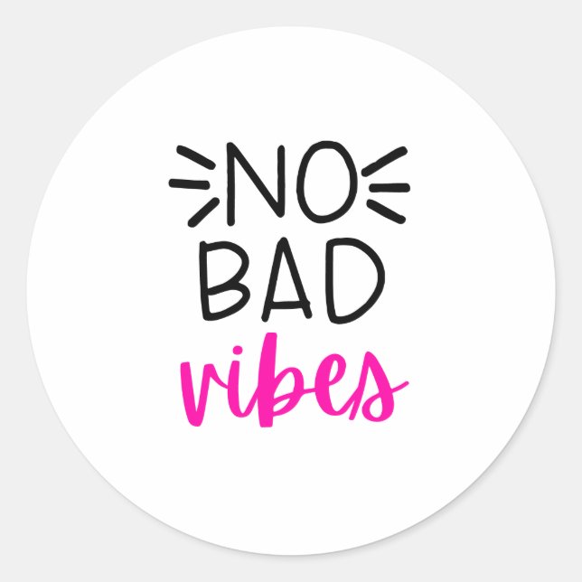 Sticker Rond Pas de mauvaises vidéos (Devant)