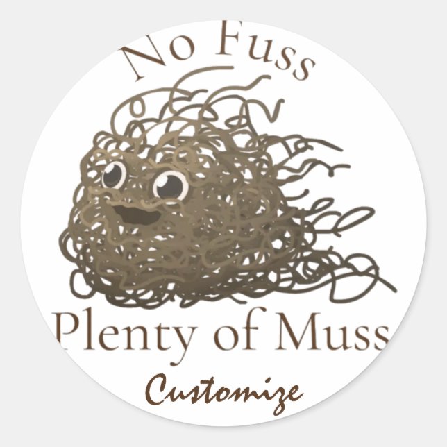 Sticker Rond Pas de moules abondantes de moules Thunder_Cove (Devant)