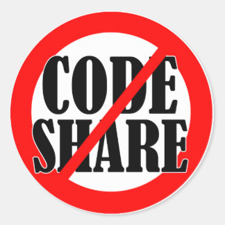 Sticker Rond Pas de partage de codes !