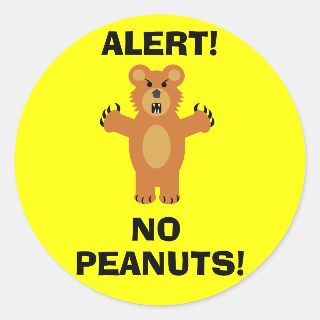 STICKER ROND PAS DE PEANUTS ! (Devant)
