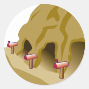 Sticker Rond Pas de place comme chez soi