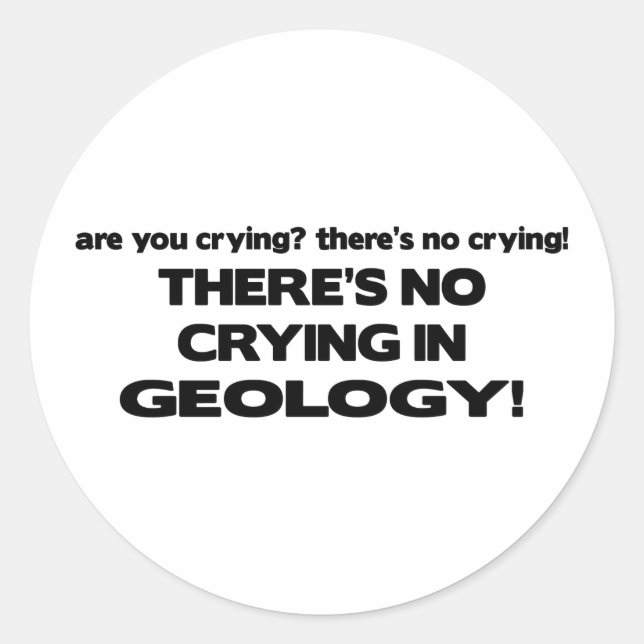 Sticker Rond Pas de plis en géologie (Devant)