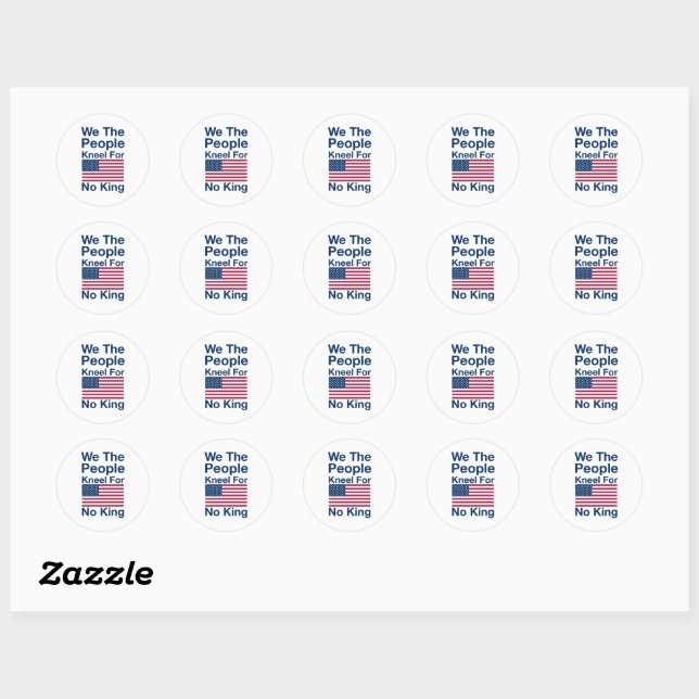 STICKER ROND PAS DE ROIS ! (Feuille)