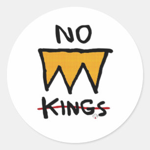 Sticker Rond Pas de rois Anti Classique