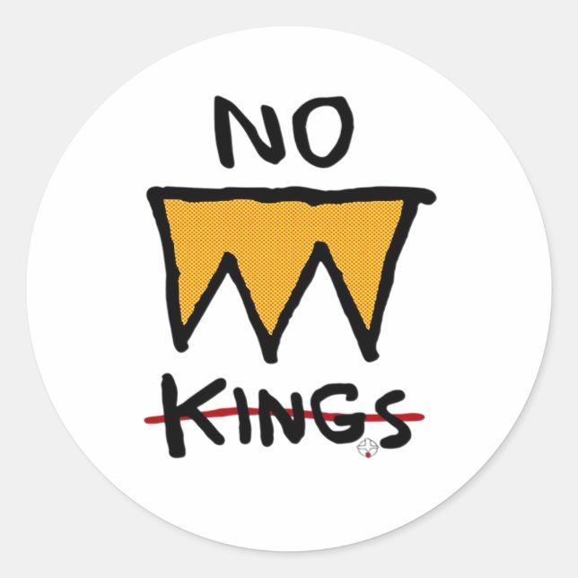 Sticker Rond Pas de rois Anti Classique (Devant)