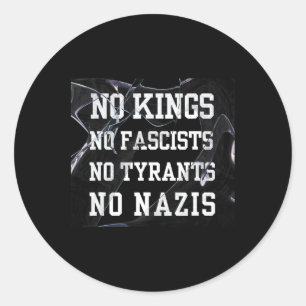 Sticker Rond Pas de rois en Amérique5