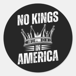 Sticker Rond Pas De Rois En Amérique Démocratie États-Unis Inde