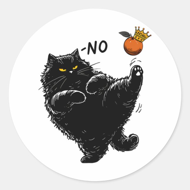 Sticker Rond Pas De Rois En Amérique Nous Le Peuple Chemise Pol (Devant)