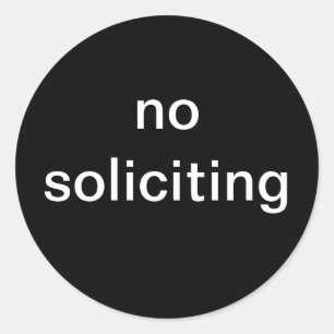 Sticker Rond "pas de sollicitation" nouveauté