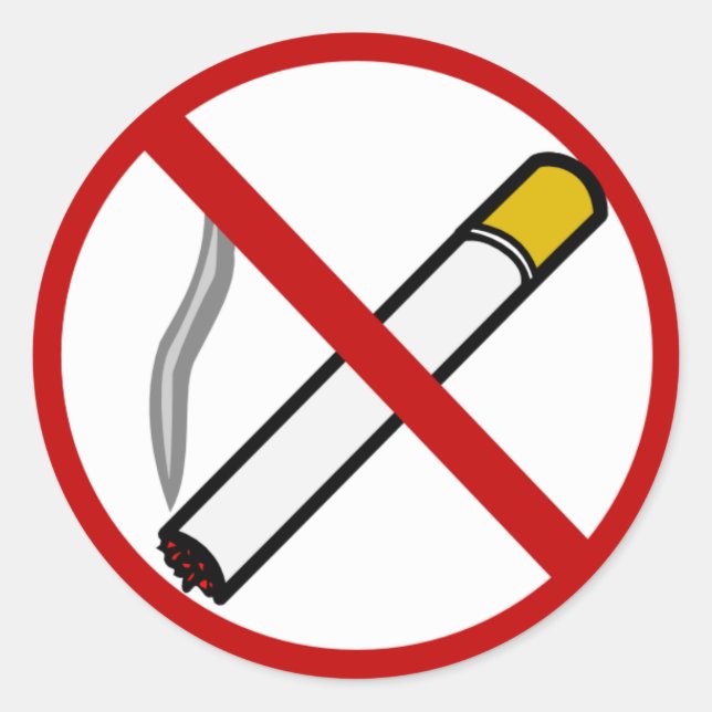 Sticker Rond Pas de tabac ! (Devant)