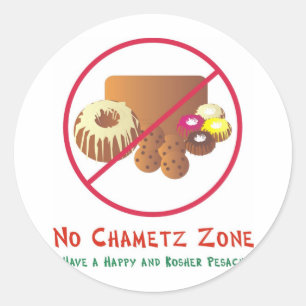 Sticker Rond Pas de zone Chametz