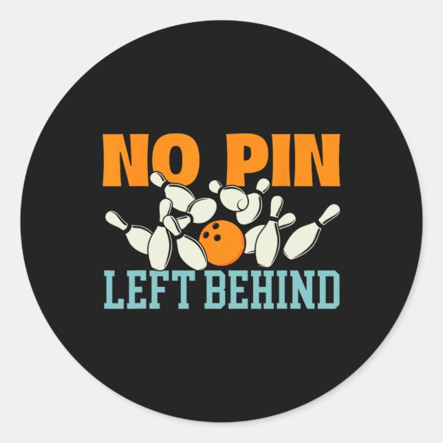 Sticker Rond Pas d'épingle gauche derrière - Bowling Bowler (Devant)