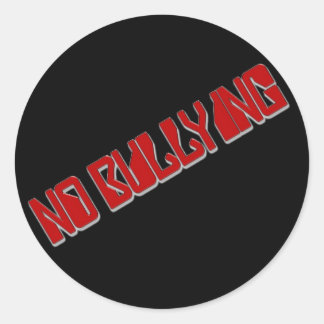 Sticker Rond Pas d'intimidation