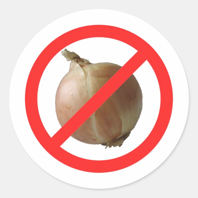 Sticker Rond Pas d'oignon (Devant)