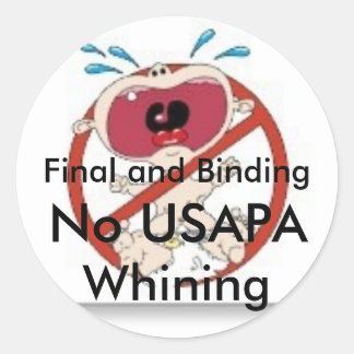 Sticker Rond Pas d'USAPA qui pleure #3