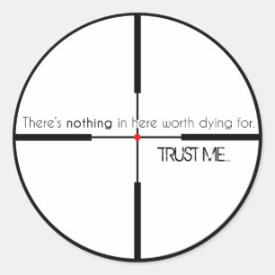Sticker Rond Pas la peine de mourir pour