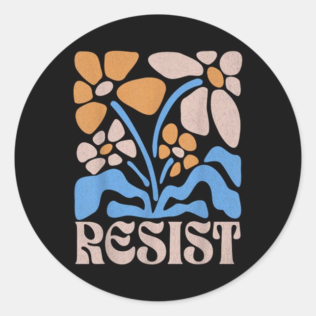 Sticker Rond Pas mon Président contre Trump (Devant)