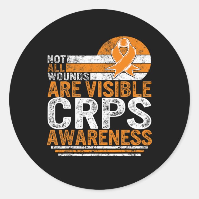 Sticker Rond Pas toutes les blessures Visible Complex Syndr de  (Devant)