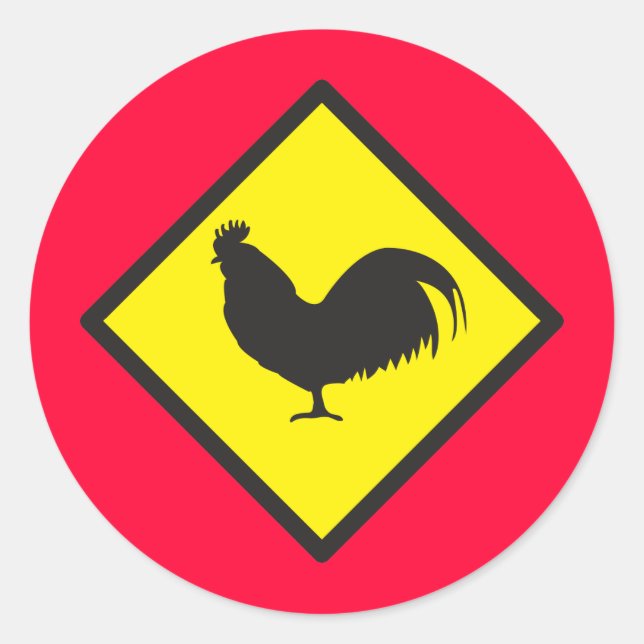 Sticker Rond Passage ROOSTER (Devant)