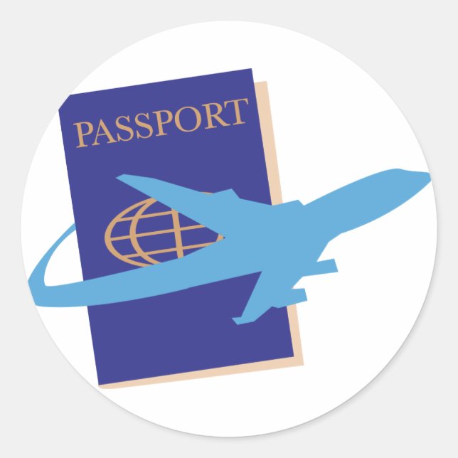 Sticker Rond Passeport (Devant)