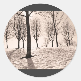 Sticker Rond passer l'hiver