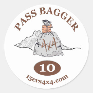 Sticker Rond Passez l'autocollant du Bagger 10