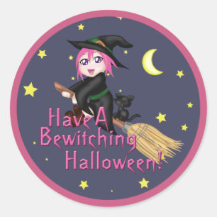 Sticker Rond Passez Une Halloween !