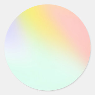 Sticker Rond Pastel faux holo tendance