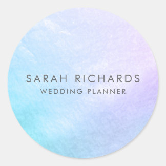 Sticker Rond Pastel Simple Mère de Perle