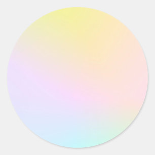 Sticker Rond Pastels Gradient Personnalisé tendance 