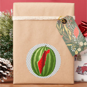 Sticker Rond Pastèque Palestine - Slice