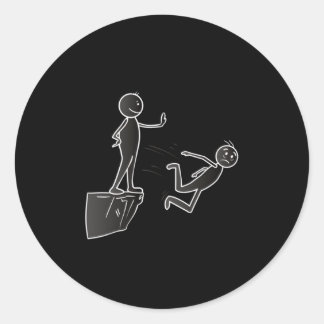 Sticker Rond Pat Sur Le Dos