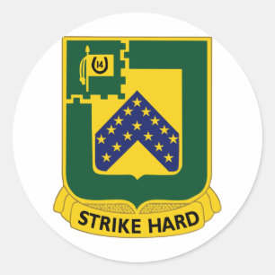 Sticker Rond Patch couleur 16e régiment de cavalerie-Insignia