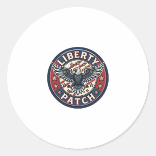 Sticker Rond Patch de liberté patriotique Broderie