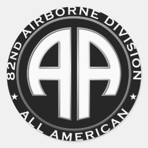 Sticker Rond Patch Décontracté de la 82e division aéroportée
