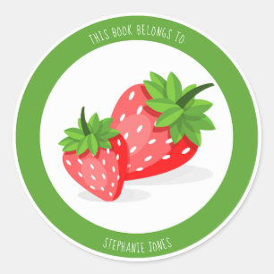Sticker Rond Patch fraise