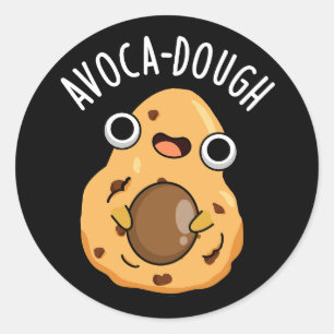 Sticker Rond Pâte d'avocat Blague drôle d'avocat