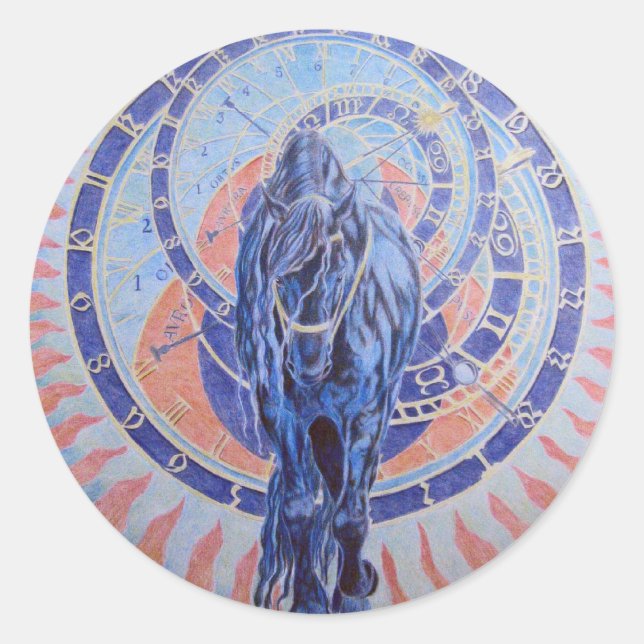 Sticker Rond Patience du temps (Devant)