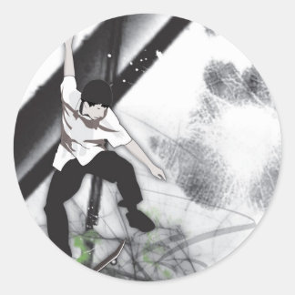 Sticker Rond Patinage