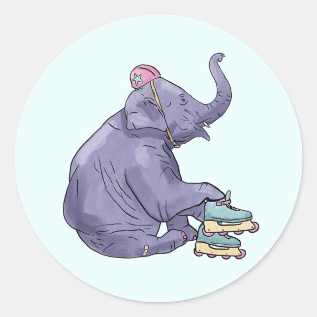 Sticker Rond patinage à rouleaux (Devant)