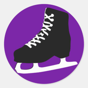 Sticker Rond patinage de glace