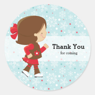 Sticker Rond Patinage sur glace