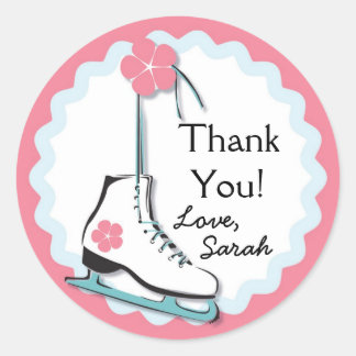 Sticker Rond Patinage sur glace